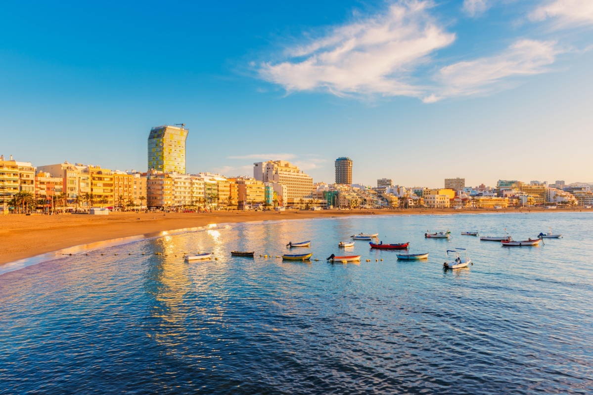 Playa de Las Canteras en Las Palmas de Gran Canaria